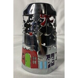 Christmas Bath and Body Works Christmas Tree House Silver Hand Soap Sleeve w/tag